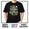 No King In American Retro Floral 70s Democracy Women T-Shirt ON TREND Unisex T-Shirt