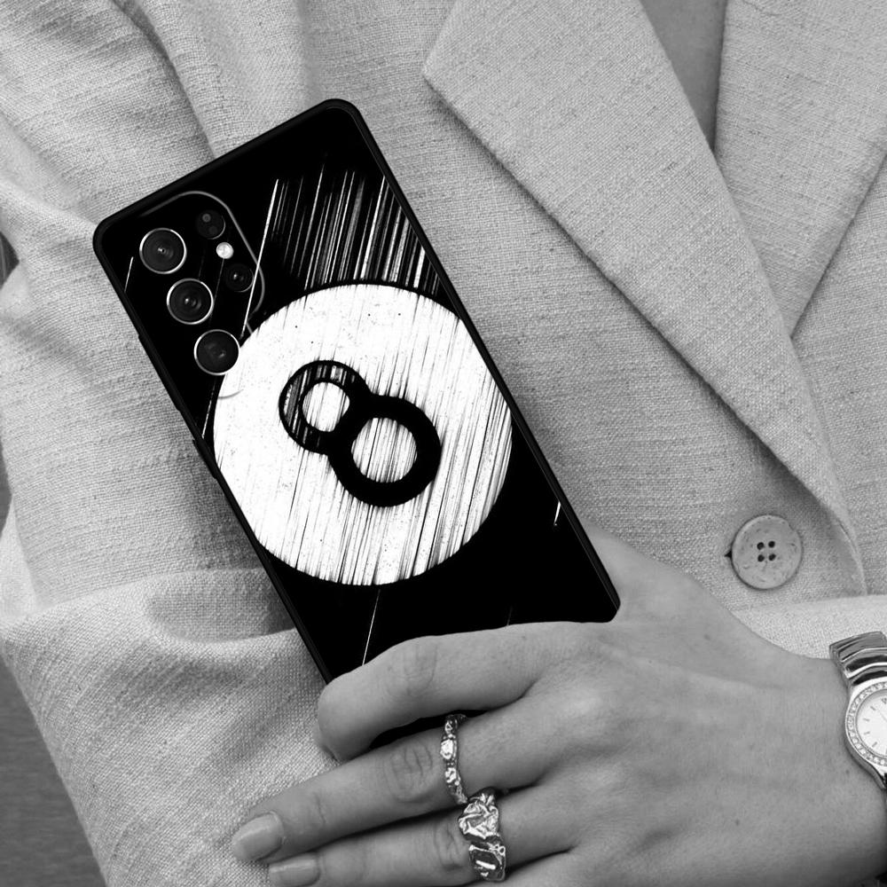 Billiards Eight Ball Cell Phone Case for Samsung Galaxy S26 Ultra S25 S24 S23 S22 S21 S20 Note10 Cover