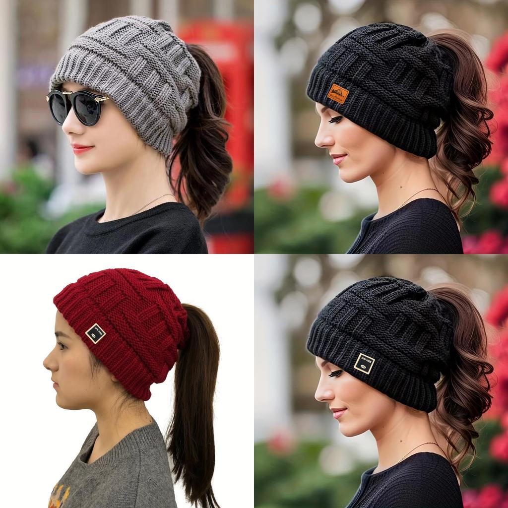 Knit Hat For Women With Windproof Warmth Casual Style For Fall Winter