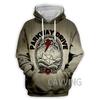 3D-tryck Parkway Drive Rock Hoodies Harajuku Hoodie Sweatshirts Toppar Kläder för Kvinnor/Män