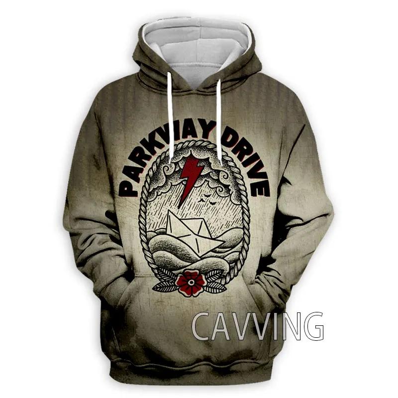 3D-tryck Parkway Drive Rock Hoodies Harajuku Hoodie Sweatshirts Toppar Kläder för Kvinnor/Män
