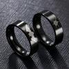 2-Piece Gothic Halloween Stainless Steel Bat & Spiderweb Couple Rings