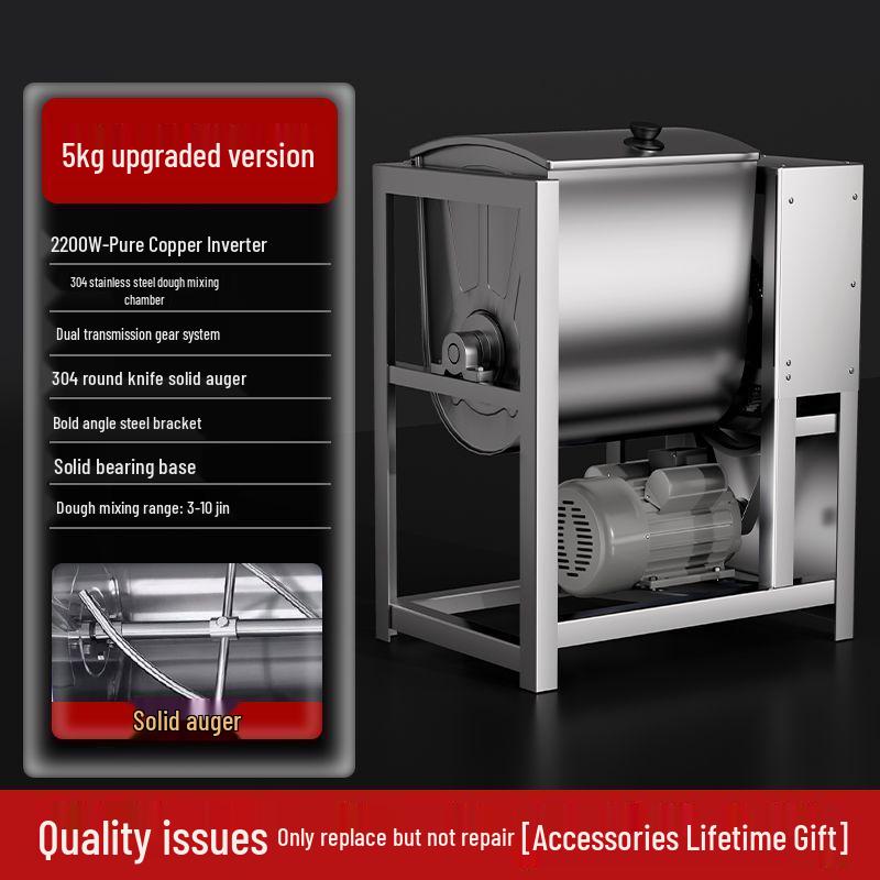 Stainless Steel Automatic Dough Mixer: 5-25 kg Capacity Kneading Machine.