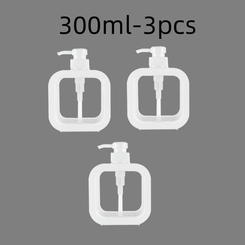 300/500ml Badkamer Zeepdispensers Hervulbare Lotion Shampoo Douchegel Houder Draagbare Reizen Dispenser Lege Bad Pomp Fles