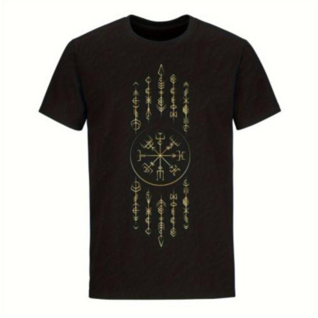 Norse Myth Odin Valknut Rune Thor Ragnarok Nordic Warrior TShirt 100 Cotton ONeck Short Sleeve Summer Casual Mens Tshirt