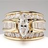 Luxury Marquise Cut Ring Female Gorgeous Anniversary Party Jewelry Noble Lady Fashion Engagement Ceremony Accessories