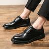Brand men leather shoes Outdoor Comfortable and Breathable Design  men's Black for driving office and walking Casual shoes