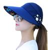 Fashion Womens Ladies Summer Vacation Wide Brim Foldable Sun Hat Anti-Uv Beach Visor Caps Casual Hats