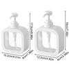 1/2 PCS large-capacity soap dispenser bottle, transparent visible plastic press bottle, suitable for travel, kitchen, bathroom