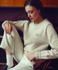 MOLLY'S MOMENT Star Patch Round Neck Knit_Ivory