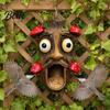 Fence Mount Bird Feeder Tree Face Feeder Funny Garden Sculpture Decorative Outdoor for Trees Fences Posts Walls Hanging