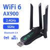 Bluetooth 5.4 900Mbps WiFi Dongle 4 Antenna Wireless Network Card  Wireless Networking