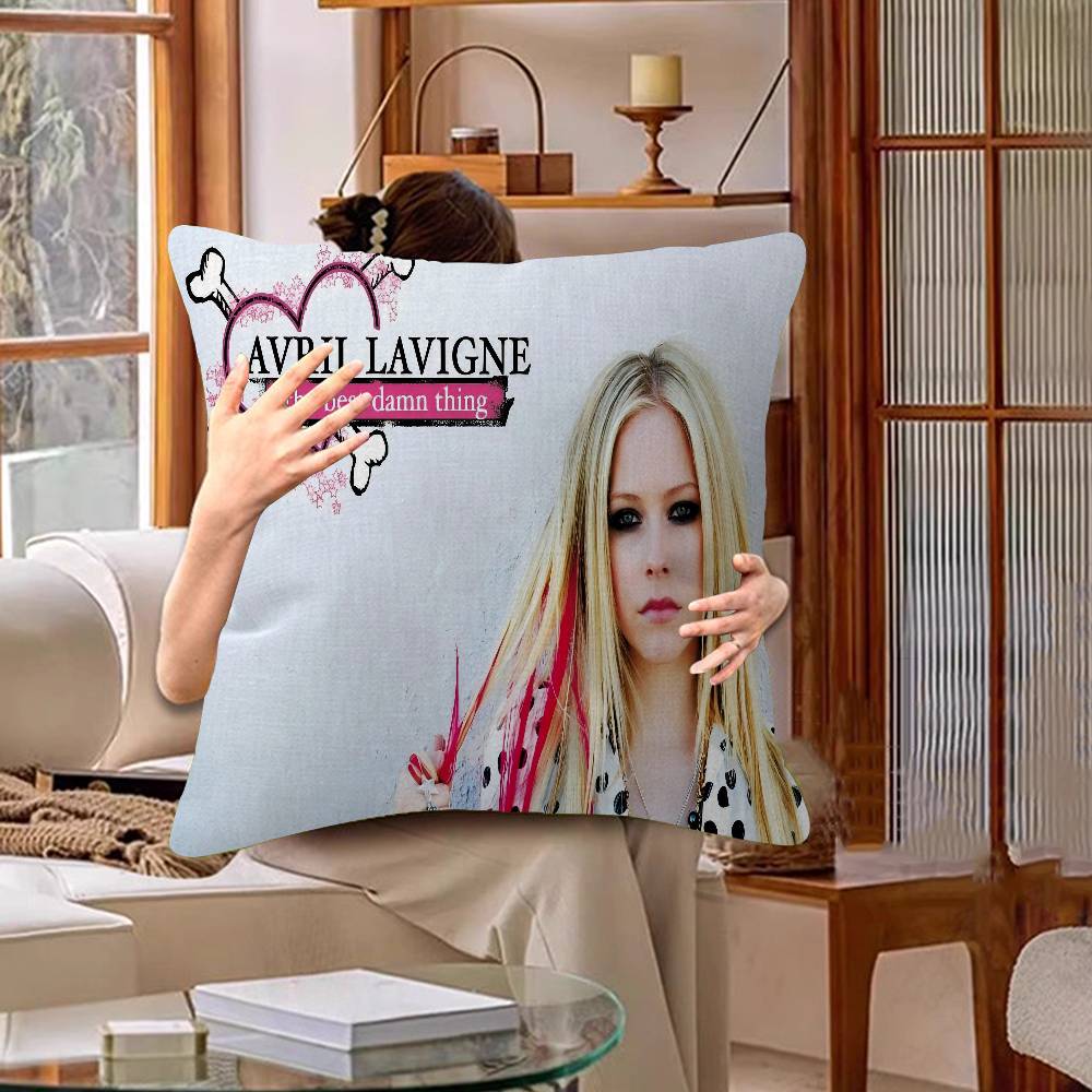 A-Avril Best L-Lavigne Stitch Lucky Dragon Pillow Cover Sofa Cushion Cover Home Room Decoration Children Gift