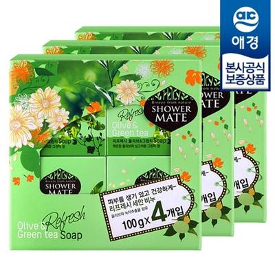 [Aekyung] Mydło Shower Mate 100g 4 szt. x 3, Róża 4 szt. x 3