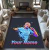 Erling Haaland Printed Crystal Velvet Rug Non‑Slip Crystal Velvet Carpet For Sofa Bedroom Indoor Home Decoration