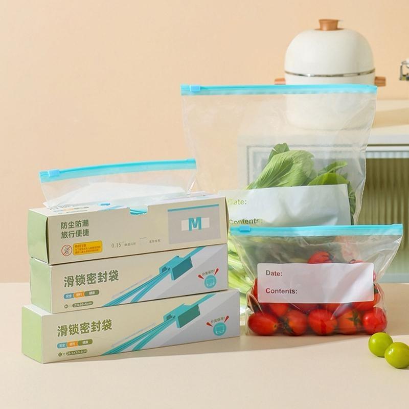 652F 20pcs Sturdy Plastic Storage Bags for Household Use and Odor Prevention
