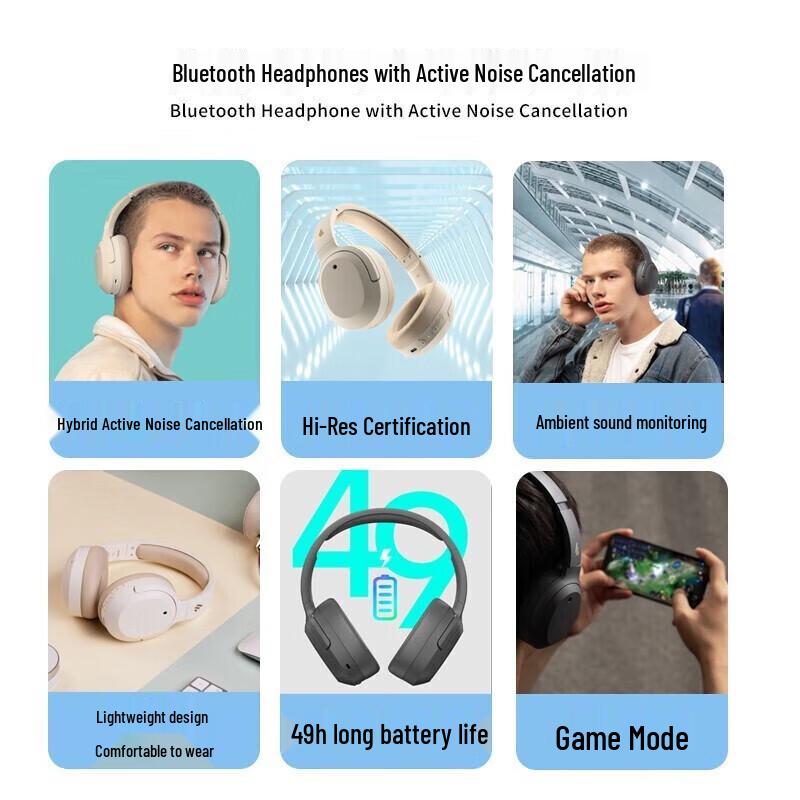 Edifier W820NB Hi-Res Bluetooth ANC Over-Ear Headphones