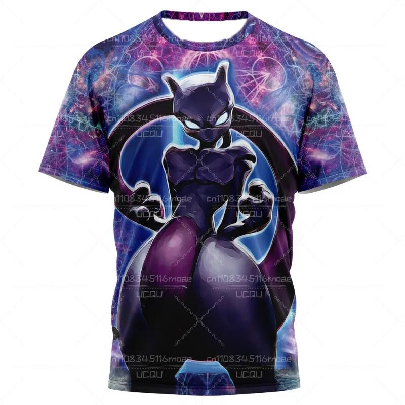 New Pocket Monsters Japanese Anime Men's Sports Printed T-shir