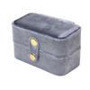 Mini Jewelry Box Plush Velvet Ring Holder Portable Jewelers Packaging  Travel Storage
