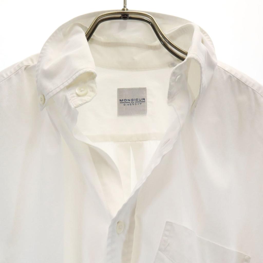 Givenchy Short Sleeve Button Down Shirt 46 White Men's Used