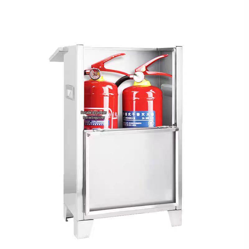 Floor-Standing 304 Stainless Steel Fire Extinguisher Storage Box