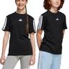 adidas ESSENTIALS T Shirt SS25 Black/White Kids' JD6487