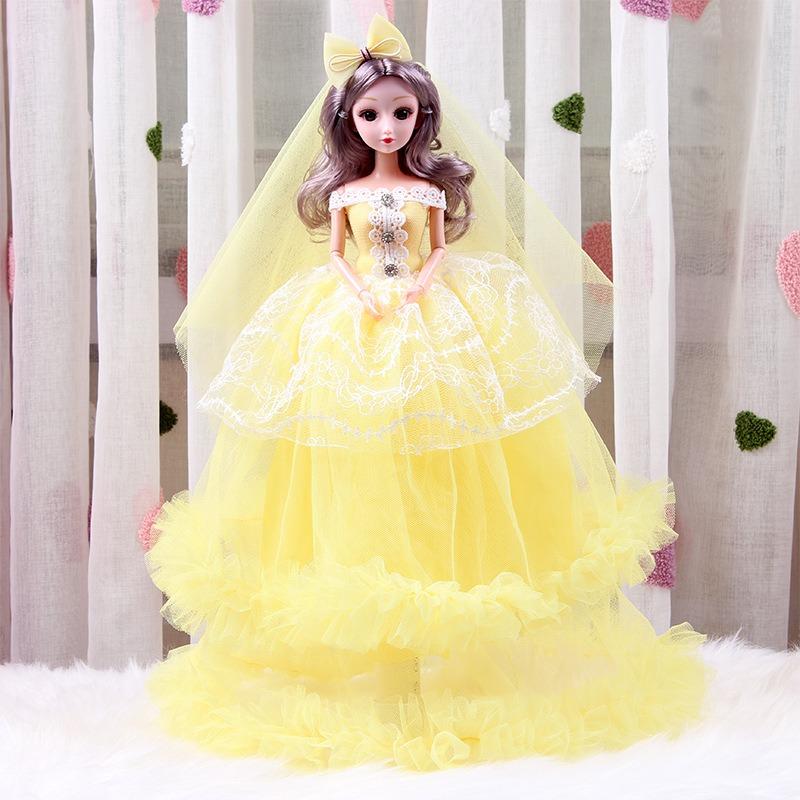 Cm Large Wedding Dress Princess Doll Toy Gift Set For Girls Kids