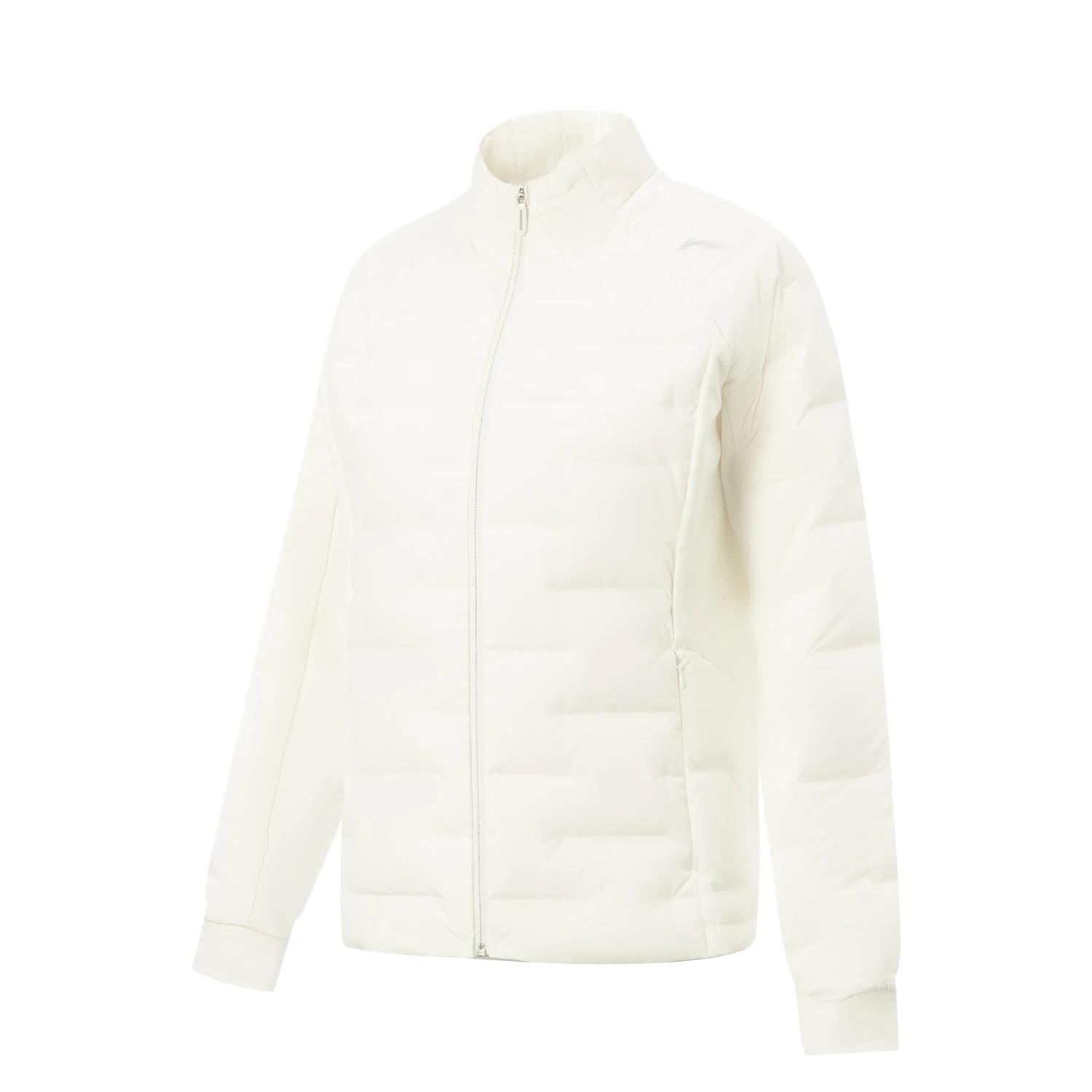

Li-Ning Fitness Series Stand Collar Zipper Casual Solid Color Comfortable Down Jacket Women outerwear AYMV200-6 S