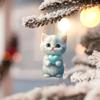 Acrylic Blue Cat Car Pendant Charming Cartoon Style Decorative Accessory For Vehicles