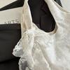 Tote Bag Lace Shoulder Bag Korean Style Large Capacity Bag Big Pouch Simple Canvas Handbag  Daily