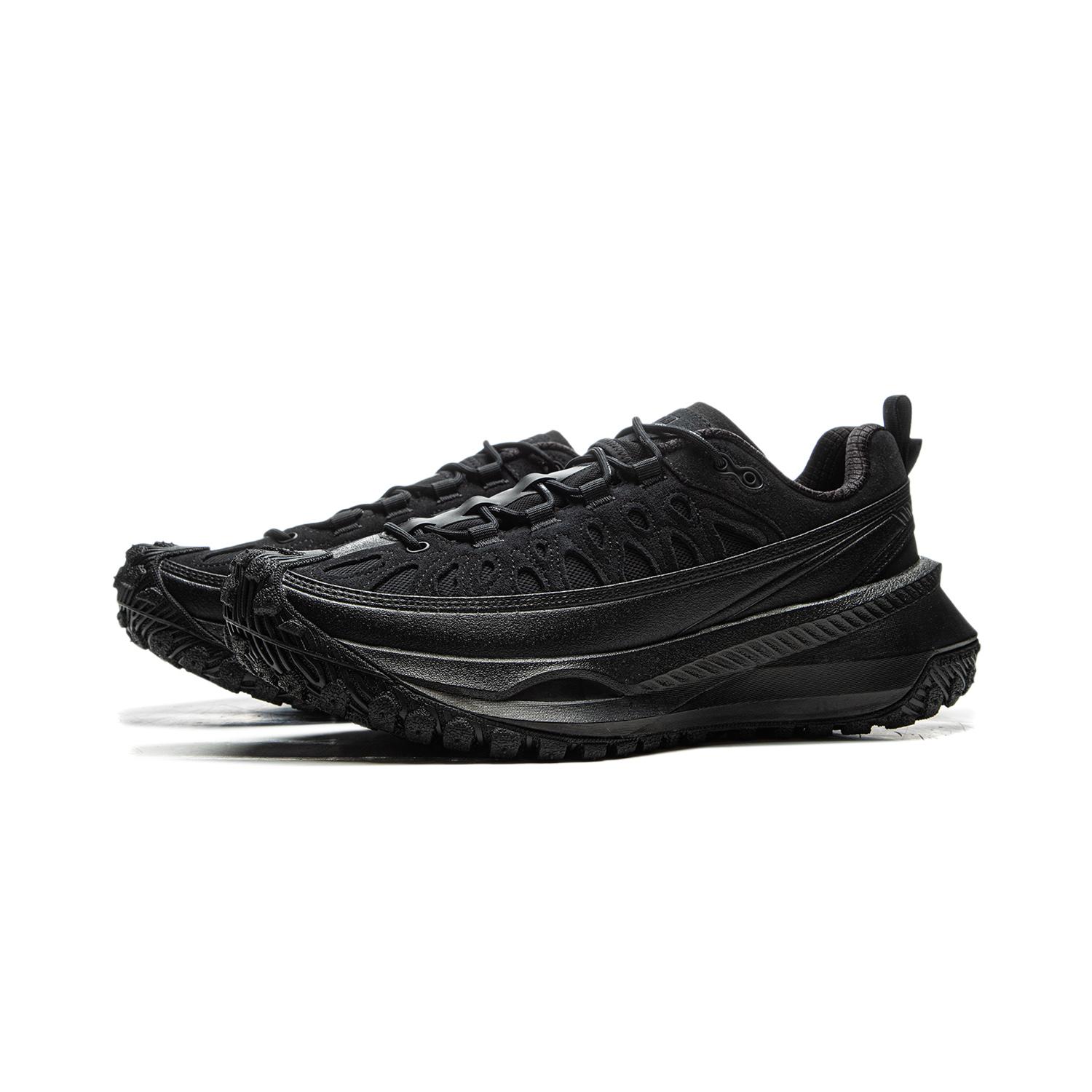

New LiNing Cushioned Slip-Resistant Low-Top Casual Running Shoes Unisex Black AZGU083-6 37