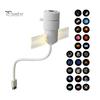 Dorm Room Decor 2 in 1 Star Projector Night Light, USB Space Nebula Lamp with 360 Projection for Nursery Degree Rotating Film, Car Interior
