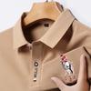 STORN Men's Embroidered Casual Fashion Short Sleeved POLO Shirt Summer Comfortable Top