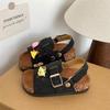 Fashion Girls Shoes Summer New Kids Flat Sandals Comfort Non Slip Boys' Shoes Soft Soled Child Beach Shoes Simple Girls' Sandals
