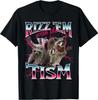 Maglietta Autismo Divertente Rizz Em con Il Tism Meme Procione Autistico