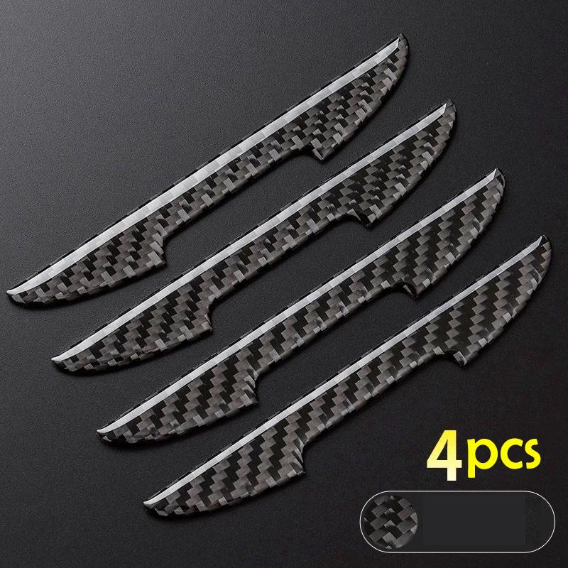 

Наклейки на защитные накладки на двери автомобиля из углеродного волокна для предотвращения столкновений, защитная полоса для зеркала заднего вида, защитные ограждения боковых кромок