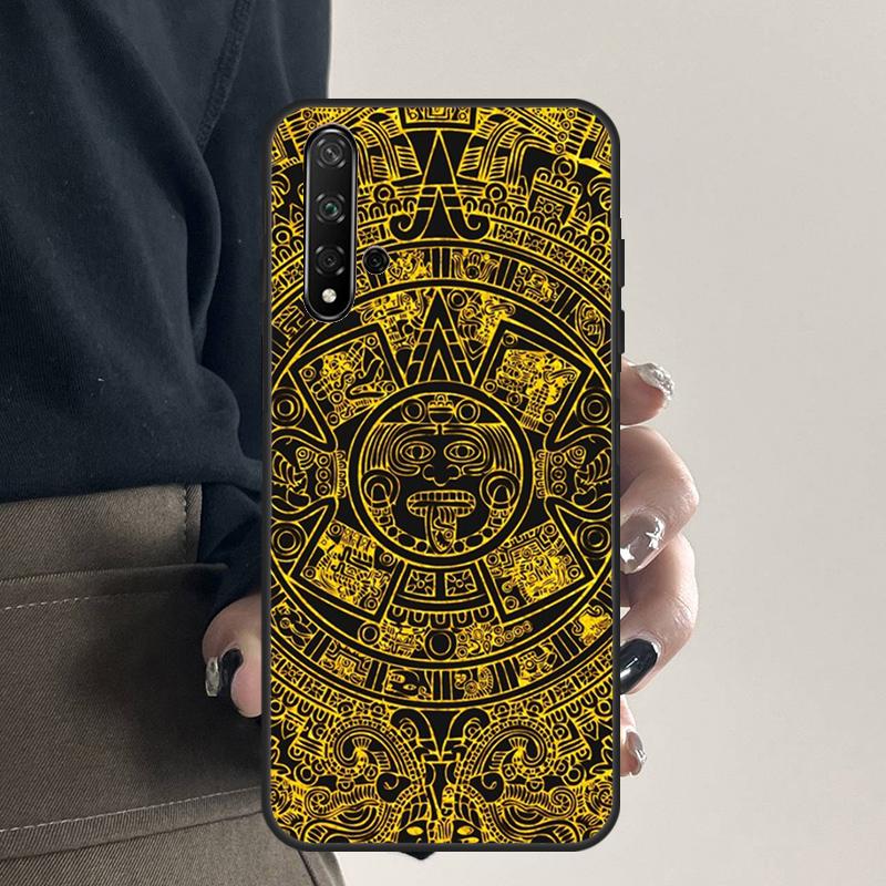 Mayan Calendar For Huawei Nova Y70 Y90 Y60 Y61 Y91 Y72 9 10 SE 12i 12s 11i 5T P60 Pro P20 P30 P40 Lite Case