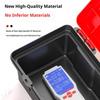 Small Toolbox Easy Access Handled Heavy Duty Handle Maintenance DIY Tool Storage For Vehicle Car Home Office Workshop Garage