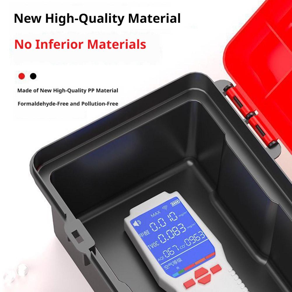 Small Toolbox Easy Access Handled Heavy Duty Handle Maintenance DIY Tool Storage For Vehicle Car Home Office Workshop Garage