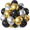 Set Palloncini Blu Bianco Blu Metallico Rosa Oro Rosa Palloncini con Coriandoli Festa di Compleanno Battesimo Decorazioni Matrimonio
