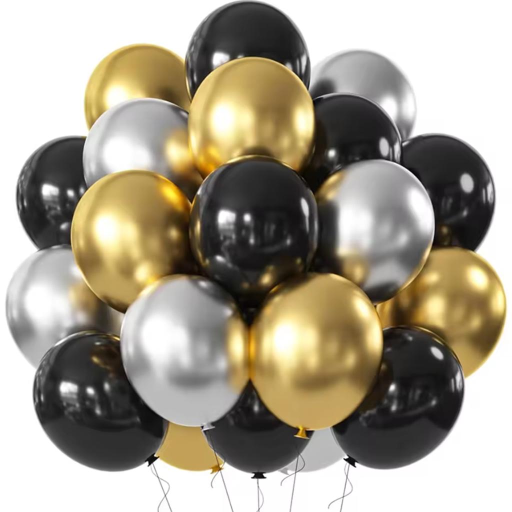 Set Palloncini Blu Bianco Blu Metallico Rosa Oro Rosa Palloncini con Coriandoli Festa di Compleanno Battesimo Decorazioni Matrimonio