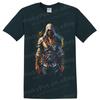 בייק Assassin's Creed חולצת טריקו קפוצ'ון לוחם גרפיקה צבעונית אמנותית