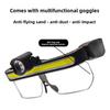Lampe frontale LED rechargeable par USB pour le cyclisme et la pêche, lampe de tête grand angle