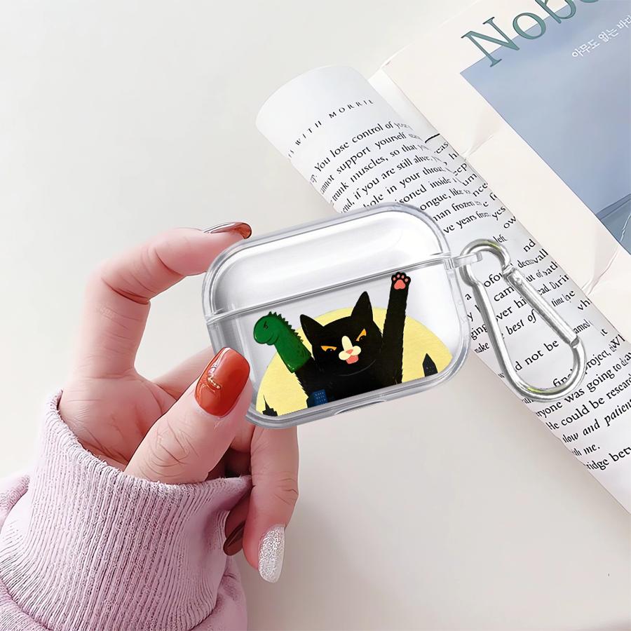 Fashion Creative Kitten Clear Earphone Cases Cover Case For Airpods 4 Pro2 3 Pro Pro3 2 1