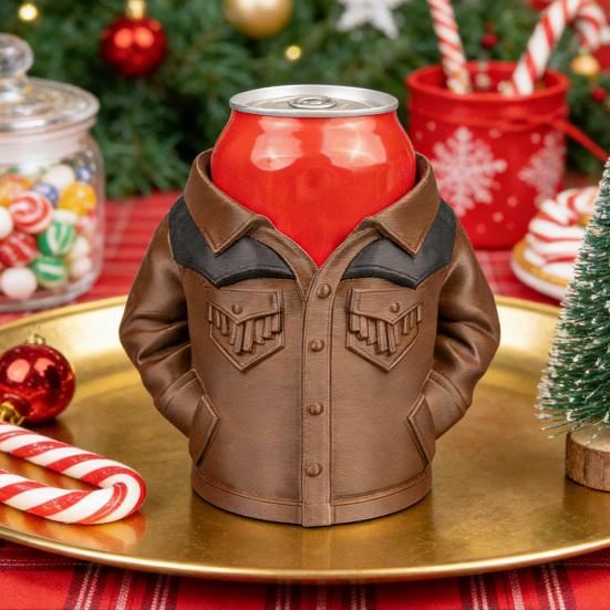 Beverage Can Jacket Funny Beer Can Holder Soda Can Hoodie 3D Printed Drink Can Sleeve for Parties BBQs Gag Gift