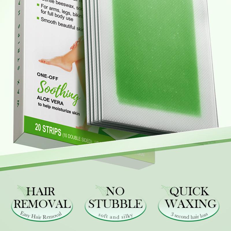 Plant Double-sided Hair Removal Wax Paper SADOER Armpit Hair Leg Hair Body Hair Removal Cream