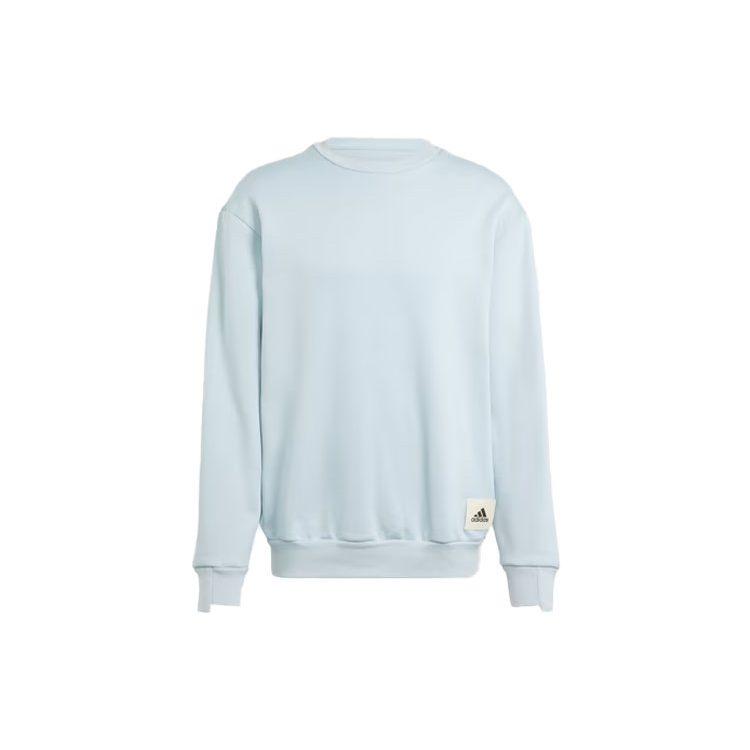 adidas Lounge-Sweatshirts Herren Hellblau Rundhalsausschnitt Moderat Regular IM0489