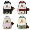 Capybara Unisex Nylon Backpack With Air Cushion Straps For Teens