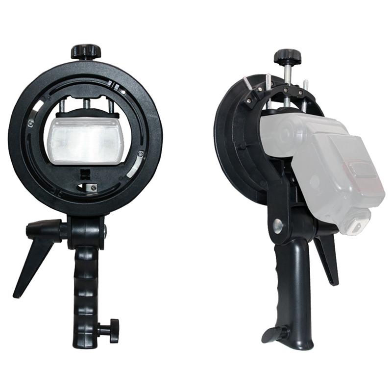 High Quality S-type Bracket Bowens Mount Flash Holder For Speedlite Snoot Softbox V850ii 860ii Ad200pro X70a чёрный