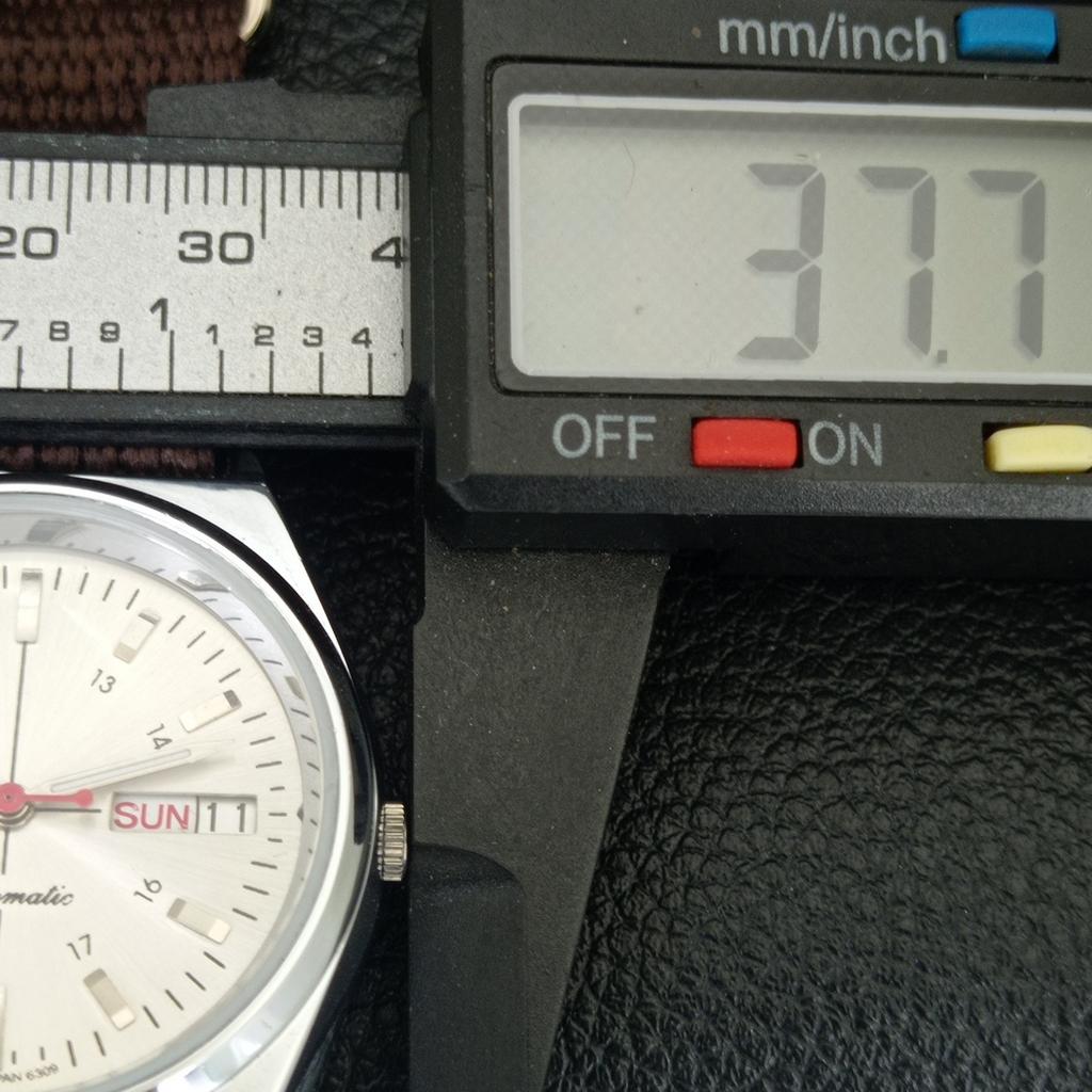 REFURBISHED SEIKO 5 AUTOMATIC 6309A JAPAN MENS VINTAGE SILVER WATCH a442884-1